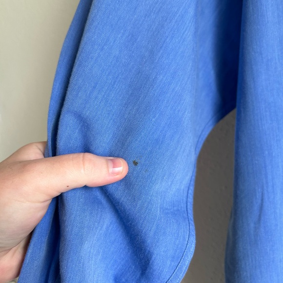 SET OF 2 Ermenegildo Zegna Blue Tan Dress Shirts 42 16.5 - Picture 6 of 14